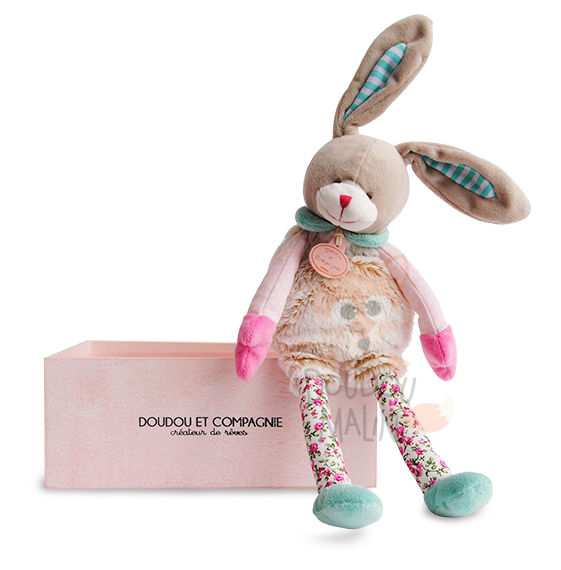  les choupidoudou pantin lapin beige rose gris bleu 